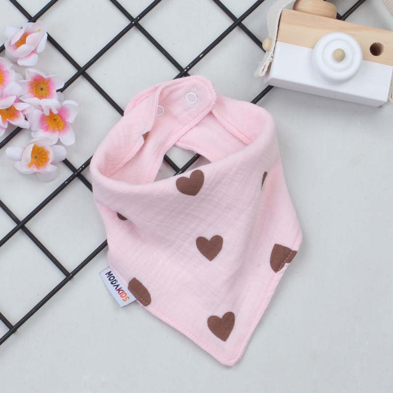 

Влажные салфетки для рта Modakids из муслина с розовым сердцем для детской слюны