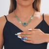 Elegant Rhinestone Bridal Necklace & Earring Set - Luxury European & American Style for Weddings and Parties