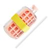 Ice Tray Water Bottle 2 In 1 Leakproof 800ml Ice Cube Maker For Freezer 18 Grids with Push Button Release Easy Clean