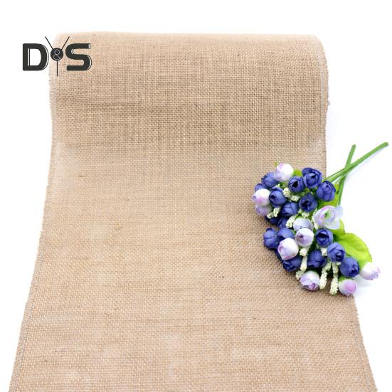 Party Tischläufer Jute Stoff Boho Stil Fleckabweisend Wohnkultur DIY Handwerk Wiederverwendbar Tischschutz Dekoration Prom Bankett Tischläufer für