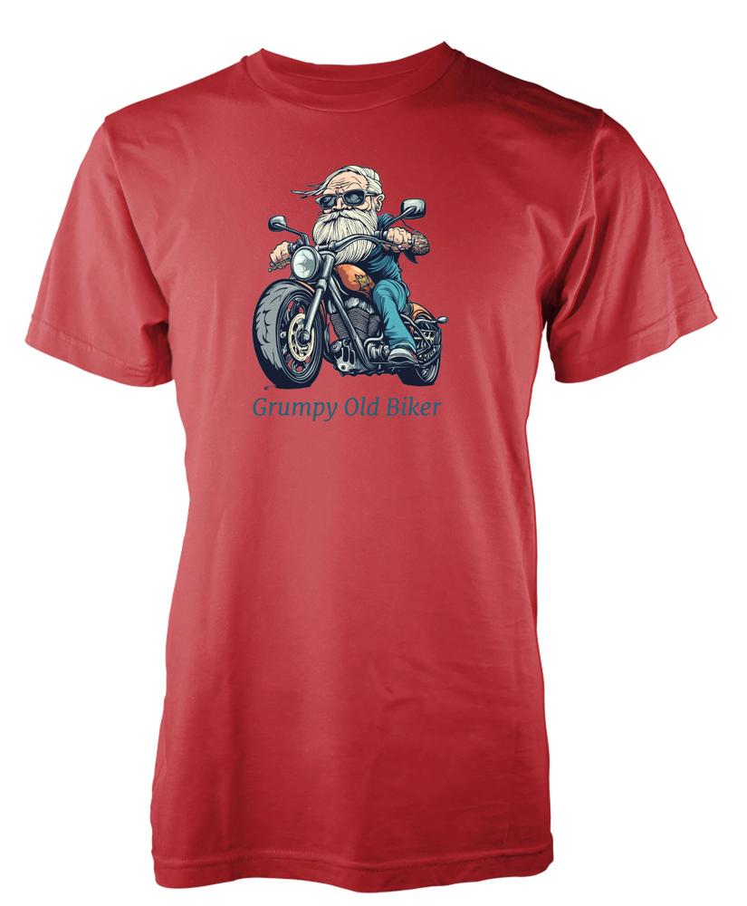 Bnwt Grumpy Tattooed Old Biker Motorbike Novelty Unique TShirt Adult Kids S
