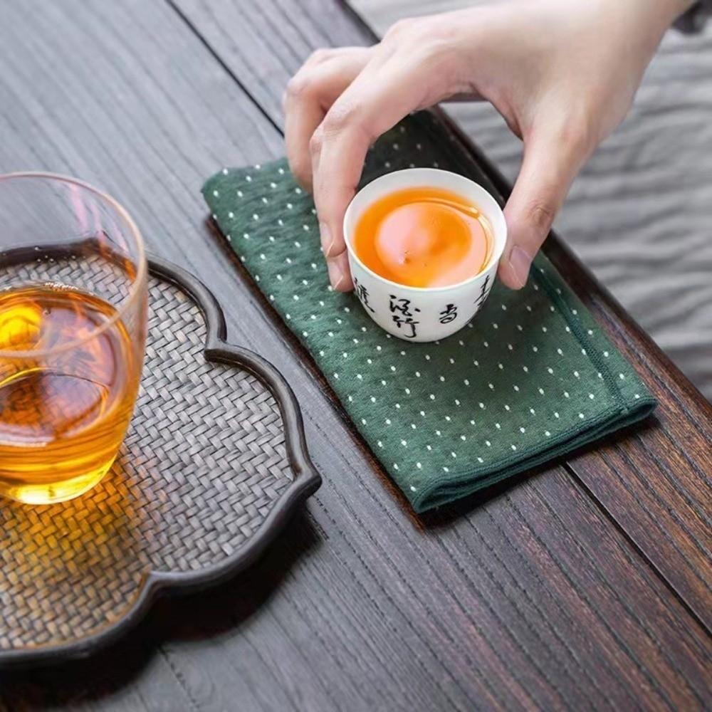 Hand Towels Linen Tea Towel Multipurpose Cloth Quick Dry Dish Towel Absorbent Towel  Drying Dishes