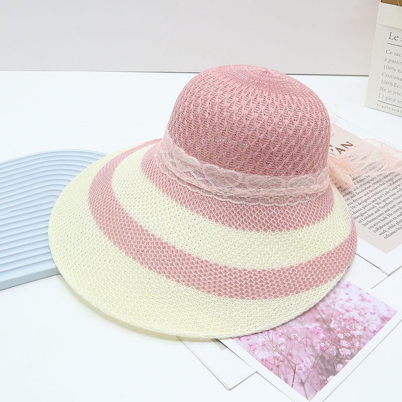 Straw Straw Hat Women's Big Eaves Beach Hat Summer Shading Sun Hat Outdoor Travel Seaside Spring and Autumn Versatile