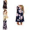 Women's Summer Boho Floral Tank Dress With Comfortable Loose Fit For Casual Beach Outings