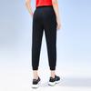 Anta Training Series Logo Print Knitted Tapered Nine-Point Sports Pants Women bottoms Basic-Black 162327324-1