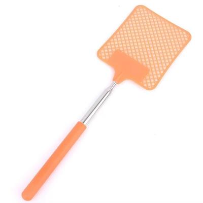 Durable Retractable Telescopic Fly Swatter Extendable Non-slip Handle Mosquito Swatter Stainless Steel Fly Killer Home Use