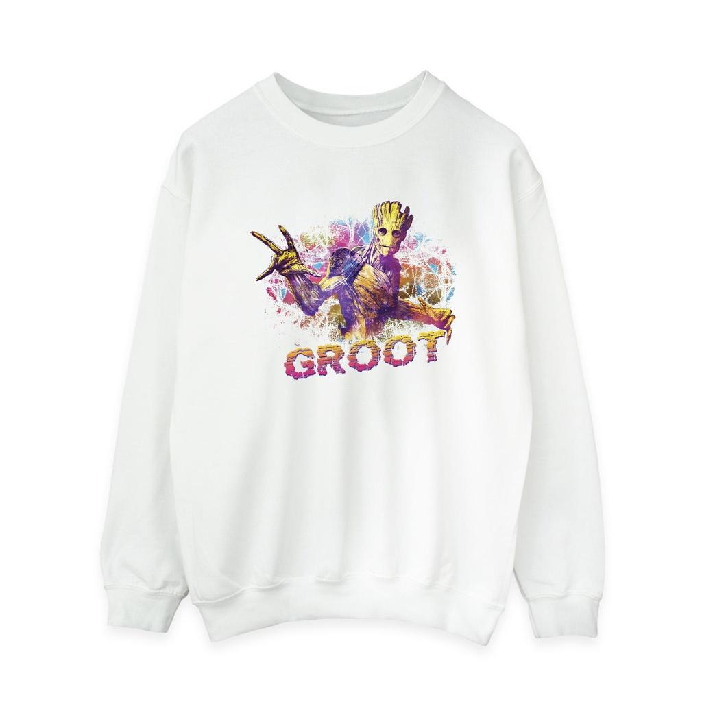 Marvel Damska/damska bluza Strażnicy Galaktyki Abstrakcyjny Groot