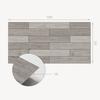 Vinyl Panel with Decor for Kitchen or Bathroom 100x50 Cm Boards In Wood Shades