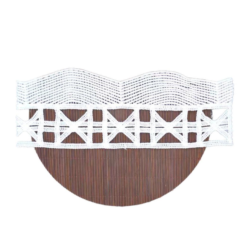 Milk Silk Lace Big Wave Pattern Lace Accessories Dress Top Cuffs Versatile