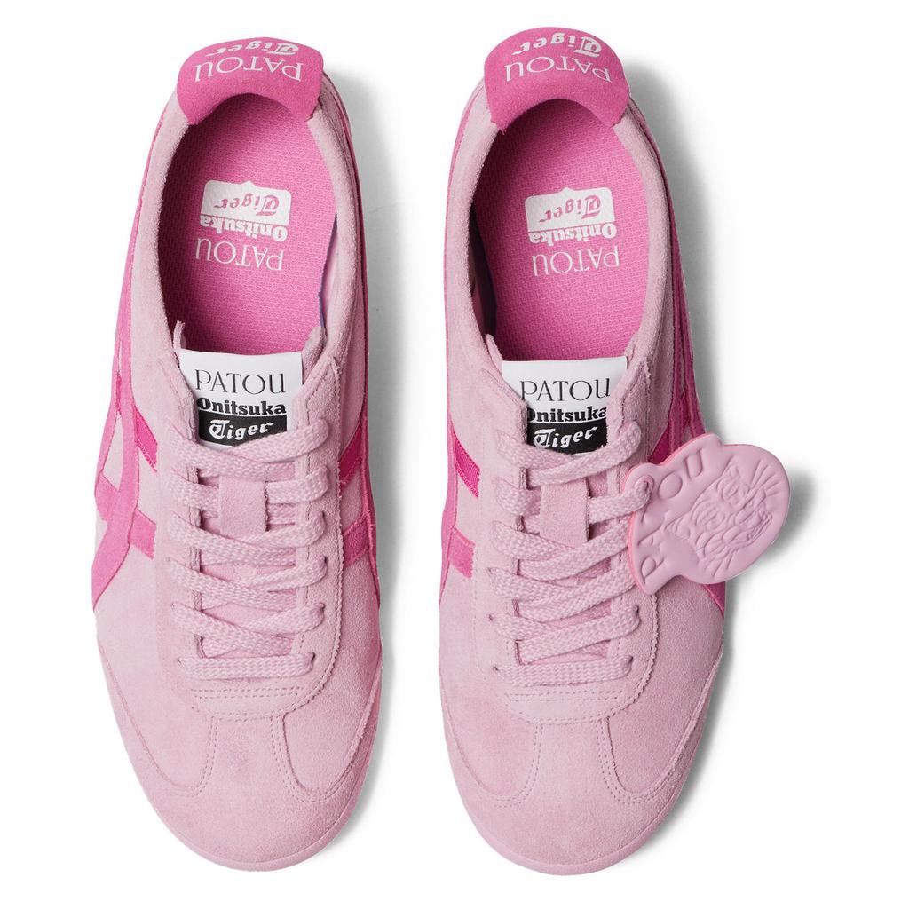 Patou X Onitsuka Tiger MEXICO 66 Anti Slip Wear Resistant Low Top Casual Shoes Unisex Pink Sneakers 1183C380-700