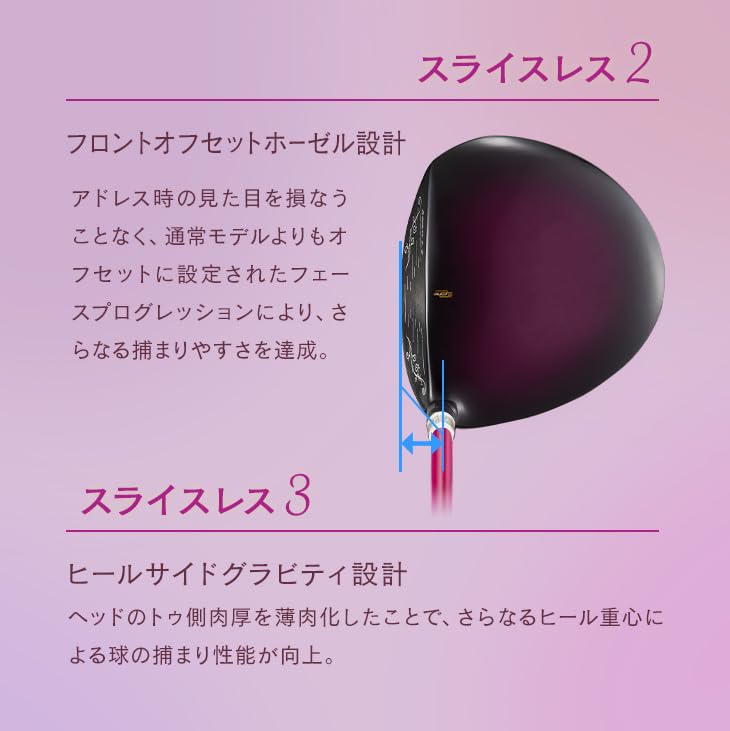 Dyna Golf Ultra High Repulsion Dynamics Femina Prestige Driver with Premier Light Lady Shaft, 13.5° L, and Golf Pride 25g Grip