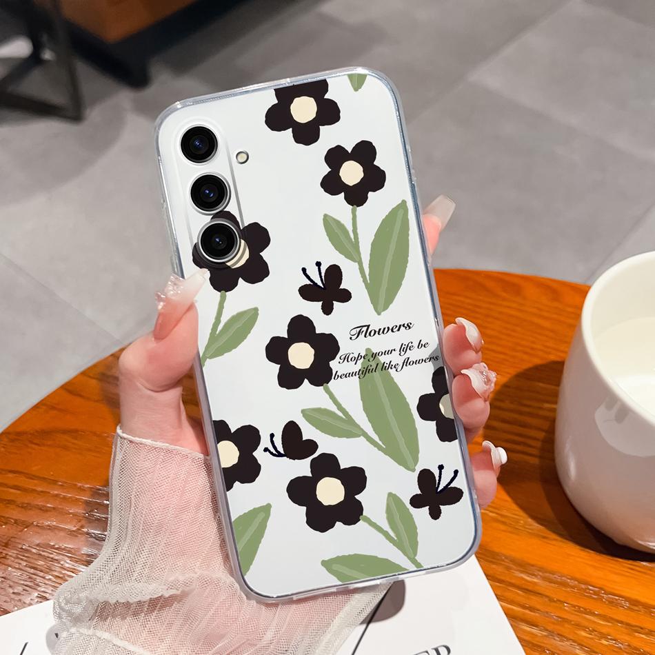 For Samsung Galaxy S24 Plus Ultra Phone Case Creative Soft TPU Silicone Clear Anti Drop Special Back Cover For Samsung S 24 Capa