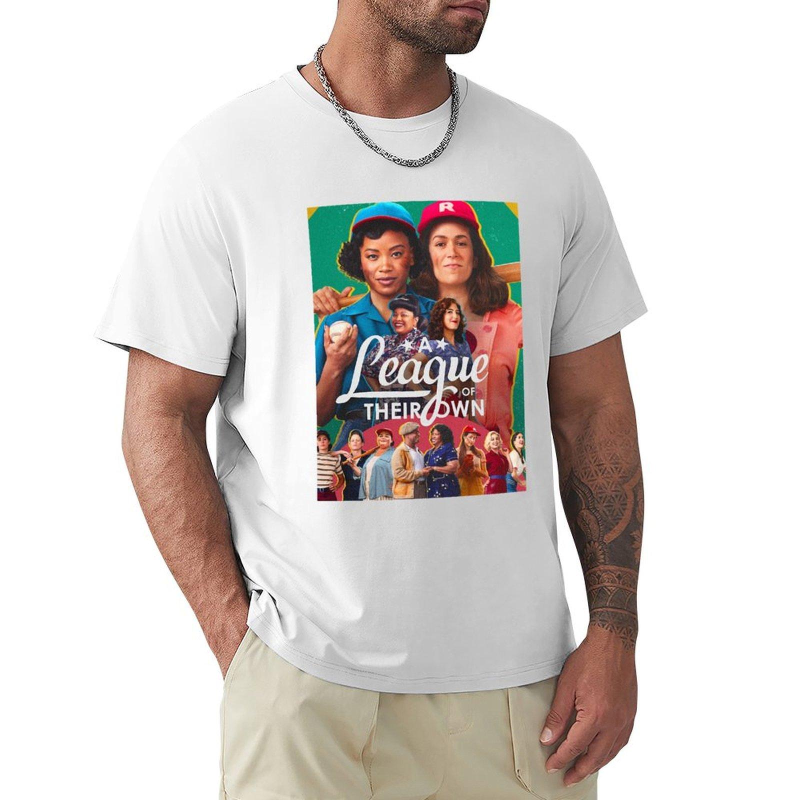 A League Of Their Own Tshirt Basic Solid Color Casual Tee Shirt S