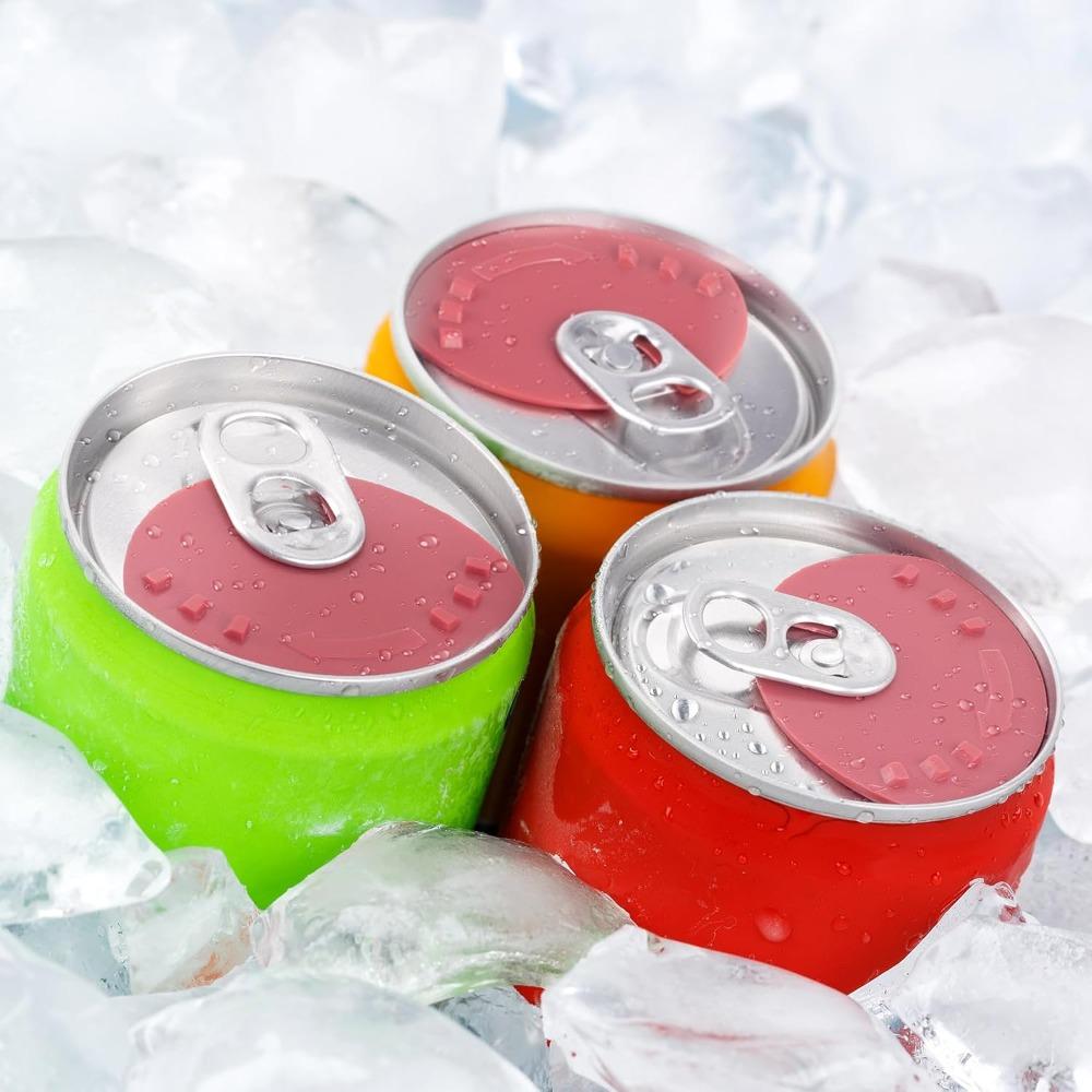 Soda Can Cover,Plastic Soda Can Cover,Can Top Cover Protector Anti-overflow Protection Cover,Suitable for Soda, Beer,Cola Drinks