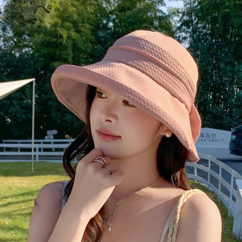 Summer Fashion Wide Brim Sun Hat With Large Sunshade For Women Outdoor Sun Protection