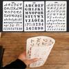 1 list Malování Scrapbooking Duté písmeno Abeceda Design Plastová Vzdělávací Kreslicí tabule pro děti