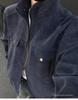 SWAMP AREA Matte Velvety PU Leather Men's Retro American Workwear Jacket - Autumn/Winter Style
