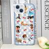 Cute Sausage Dog Animal Plaid Phone Case for IPhone 17 16 15 14 Plus 13 12 11 Pro Max Mini Dachshund Striped Printed Soft Cover