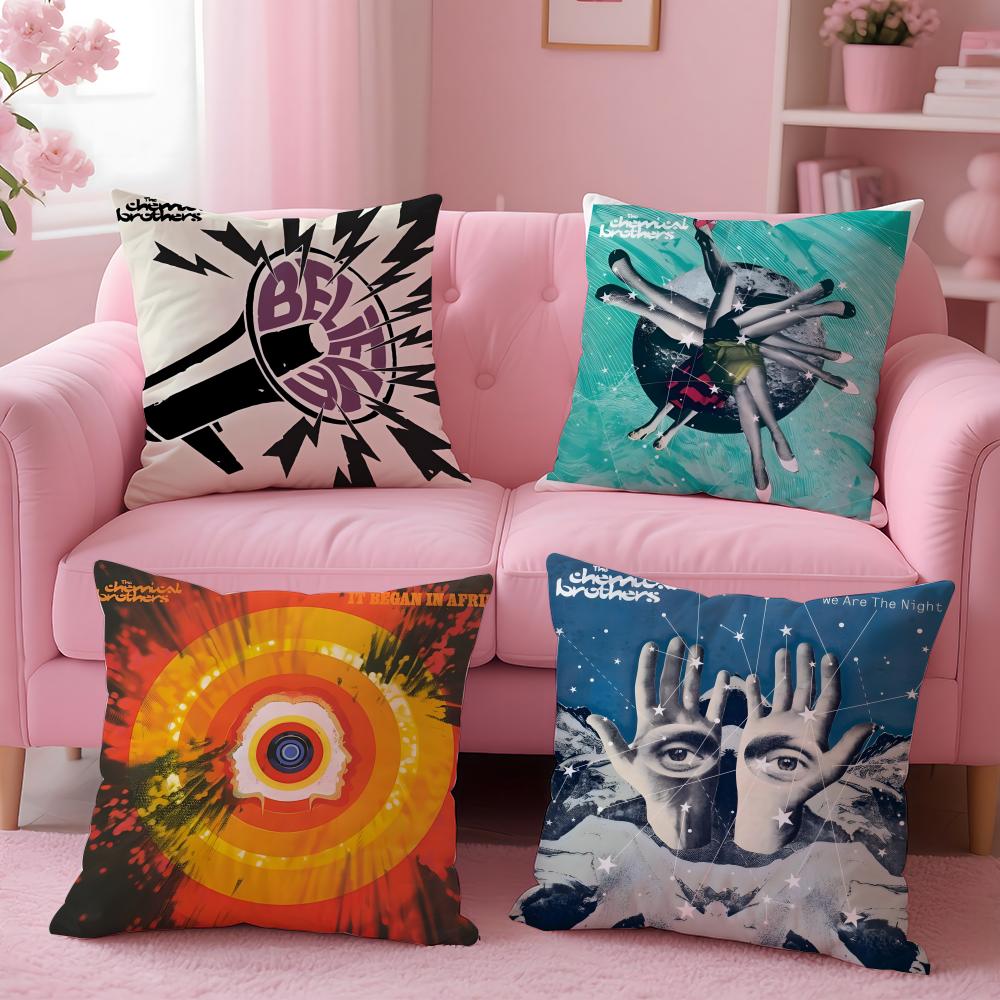 Fashion TThe Chemical Brothersful Cushion Cover Comfortable Durable Pillow Cover MultiScene for Home Office Car Sofa