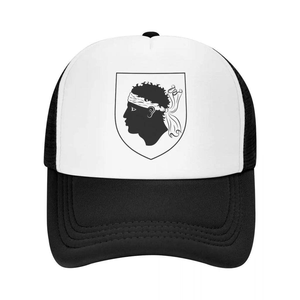 Individuelle Wappen von Korsika Baseballkappe Sonnenschutz Französischer Korsischer Stolz Trucker-Hut Herbst Personalisierte Papa-Hut