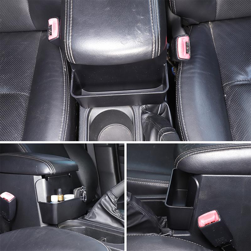For Subaru Forester 2013-2018 ABS Black Car Armrest Box Front Storage Box Mobile Phone Storage Box Interior Car Accessories