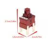 Power Switch Push Button KAN-L5 P12-2 Switch 8A 250VAC 2/4pin Self-Locking, For Water Heater Vacuum Cleaner