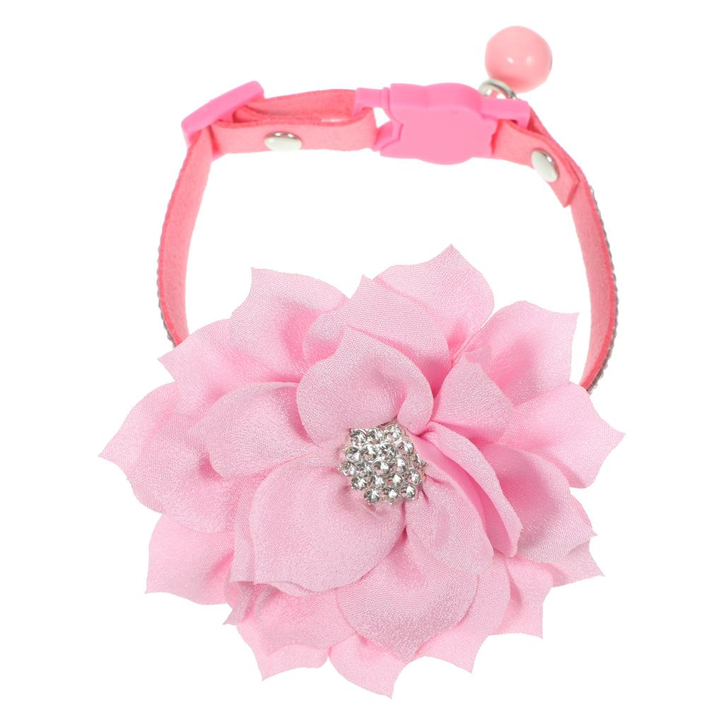 Rhinestone Cat Collar Adjustable Retro Decorative Pet Collar for Small Medium Dogs Comfortable Supple Skin-Friendly Party