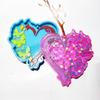 Resin Casting Keychain Mold for Butterfly Heart Shape Silicone Mold for Epoxy Re