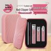 Portable Stainless Steel Nail Clipper & Manicure Set with Nail File and Cuticle Pusher for Thick Nails