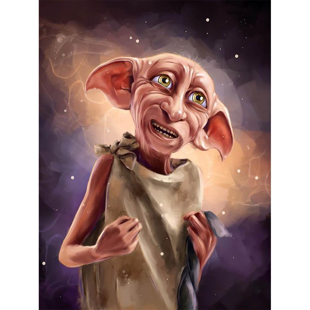 5D DIY Harry Potter Diamond Painting Elf Dobby Hogwarts School of Witchcraft and Wizardry Cross Embroidery Mosaic Art Gift