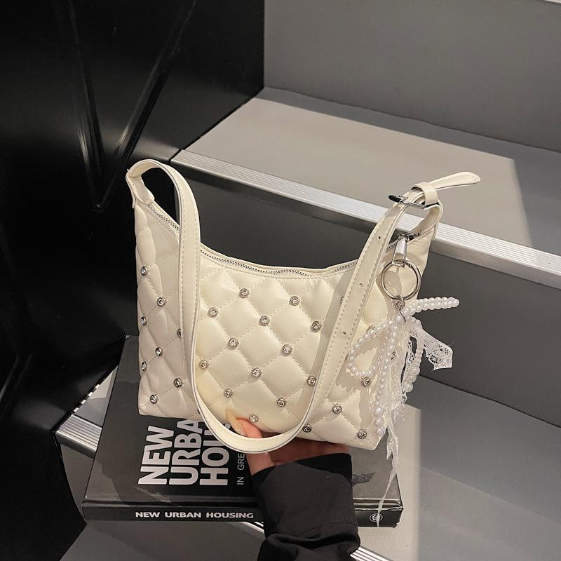 Nischen-Einschulter-Achseltasche, neue trendige Diamantketten-Handtasche, modische vielseitige Umhänge-Tragetasche