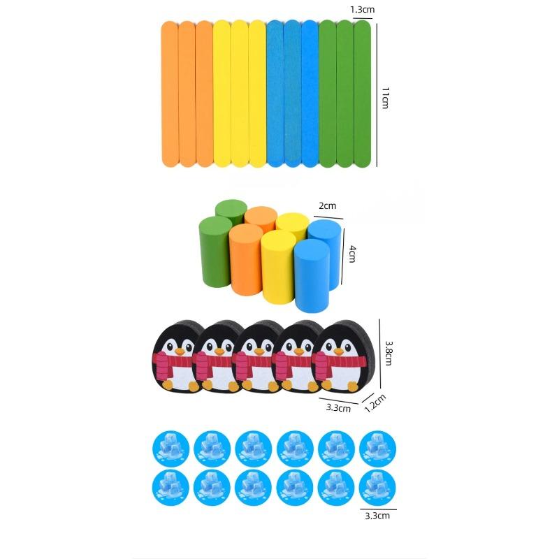 Wooden Stick Board Game Montessori Game Parent Child Interactive Two Person Battle Stick Picking Game Puzzle Toy Early Education