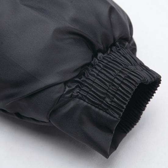 Winter Down Coat Solid Color Stand Collar Plush Highly Warm Zip-up Men Jacket for Outdoor