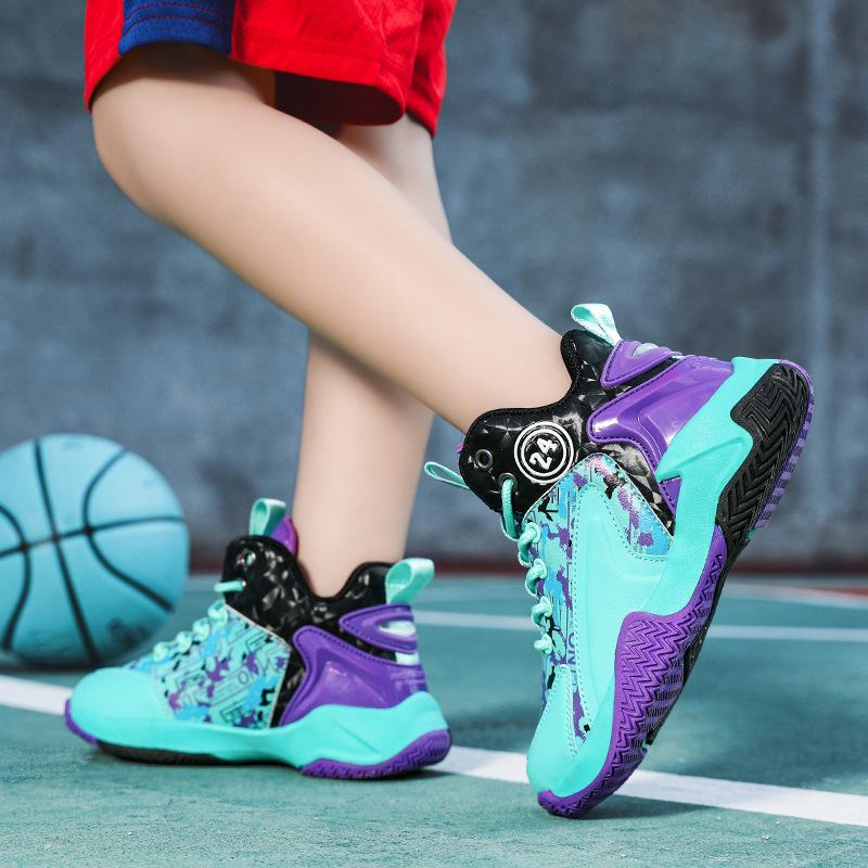 Herren High-Top Basketballschuhe Print Rutschfeste Sohle Atmungsaktives Sport-Schuhwerk