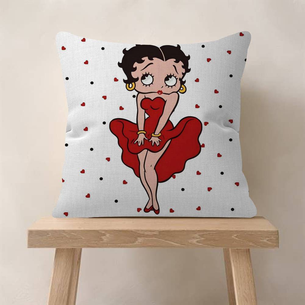 Pretty Cartoon BBetty Bboop Pillow Gift Home Office Decoration Bedroom Sofa Car Cushion Cover Case x