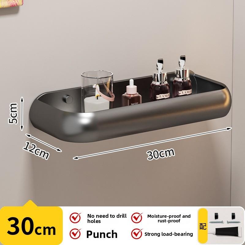 Bathroom Wall Storage Shelf With No Holes Required Design For Home Organization