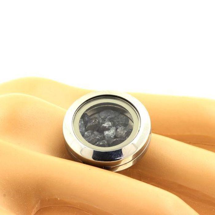 Stones and Minerals. Raw Sapphire Ring. Adjustable Waist.