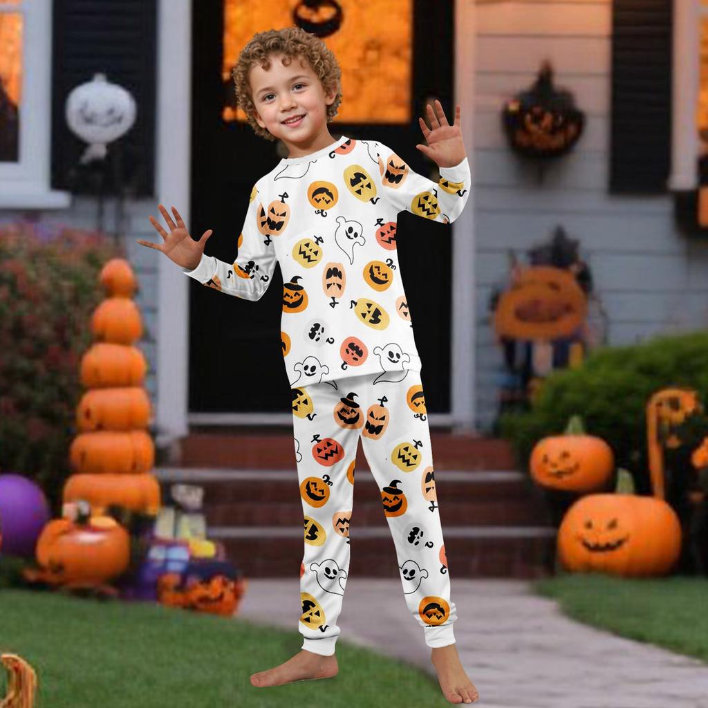 Druk Piżamy Słodki Zestaw Rodzinny, Ubrania Domowe, Zestaw Rodzinny Top z Długim Rękawem Spodnie