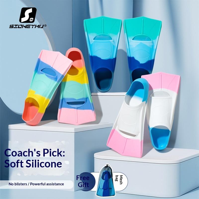 Oem Professional Silicone Swimming Flippers Shoes For Children Adults Zhejiang Origin Training Diving Equipment