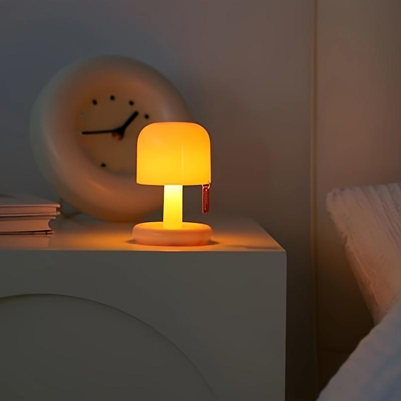1Pc mini bedside night light sunset gradual change glow mini desk lamp