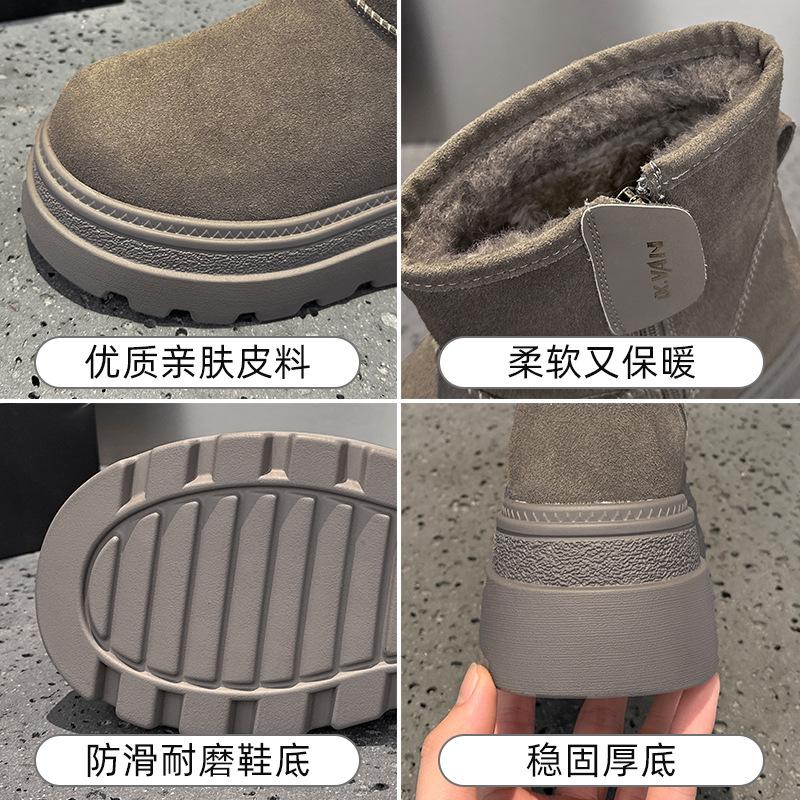 Retro snow boots new winter thick-soled small warm and cold casual shoes