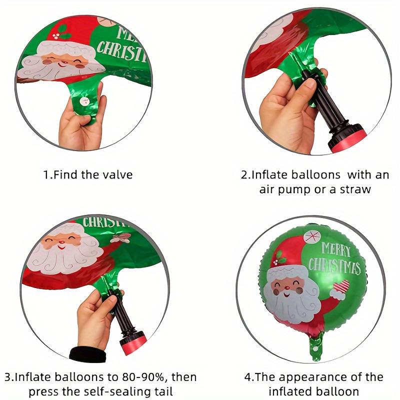 1/2pcs Giant 47 Inches Extra Large Santa Claus Decorative Balloon - Vibrant Aluminum Film Material, Inflatable, Reusable