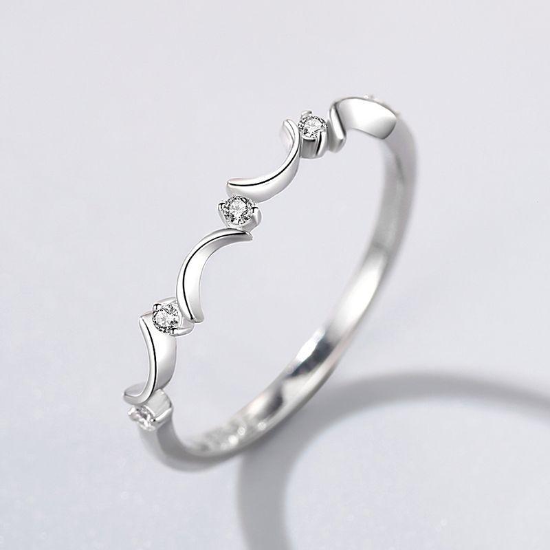 Tancise Klassischer Zirkon-Ring aus 925er-Sterlingsilber, Damenschmuck, Hochzeitsversprechen, Party-Geschenk