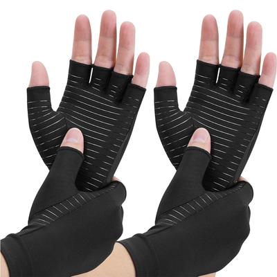 1 Paar Kupfer-Arthritis-Kompressionshandschuhe für Damen und Herren, Handgelenkschmerzen Schwellungen und Karpaltunnel-Linderung, Vollfingerhandschuhe für Tablets