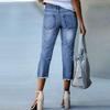 Women's Stretch Fashion Versatile Embroidered Edge Fade Pants