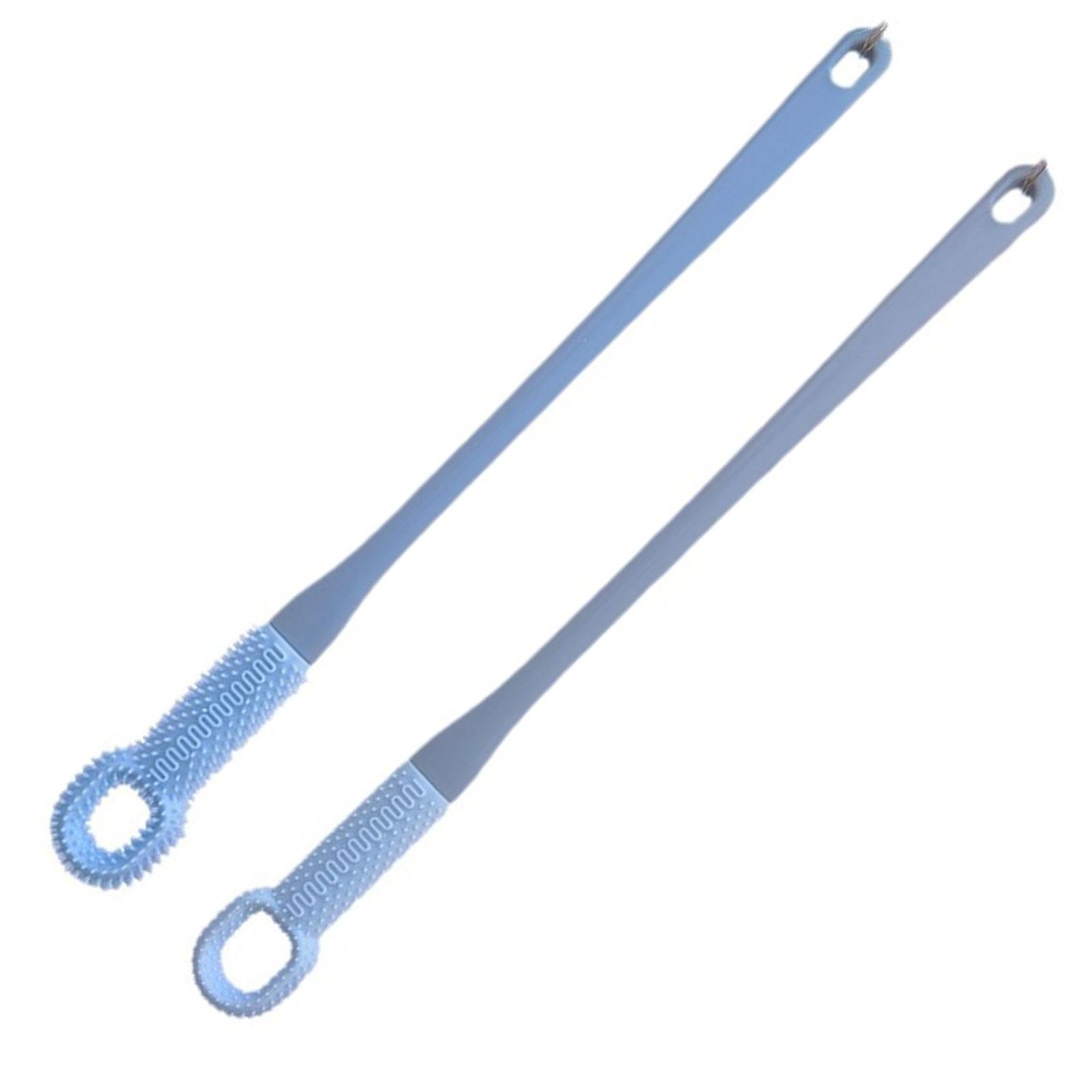 2 шт. Щетка для чистки пальцев ног с длинной ручкой, супермягкая силиконовая щетка для мытья ног, отшелушивающая щетка для мытья ног для душа