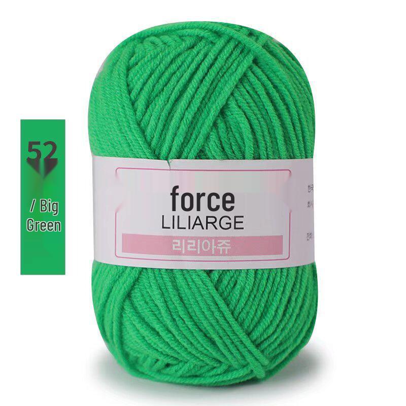 4-ply 25g Milk Cotton for Diverse Knitting Projects, Available In Bright Colors.