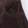 European & American Style Women's Corduroy Blazer and Wide-Leg Pants Set