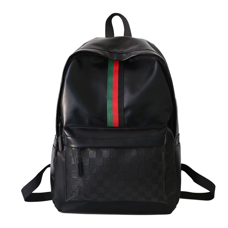 Cross-Border Plaid Korean-Style Large Capacity Backpack - Trendy, Versatile, Cool Outdoor Travel Accessory