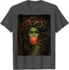 Medusa Kaugummi Feministin Griechische Mythologie Halloween T-Shirt Mythisches Monster Schlangenhaar Gorgone Lustig Fantasy Ästhetik Kleidung